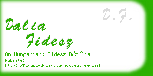 dalia fidesz business card